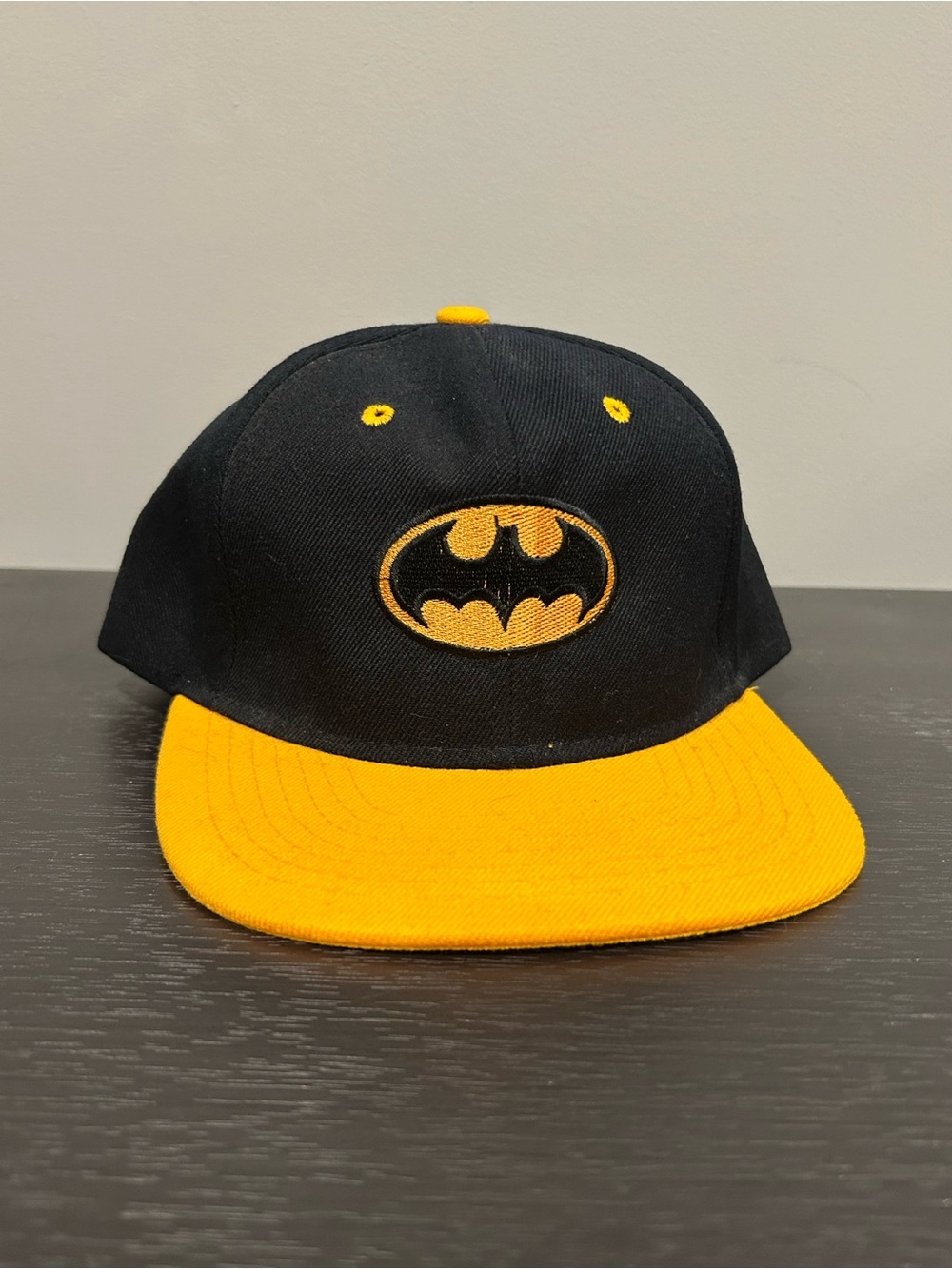 Batman Black and Yellow Snapback Hat men’s